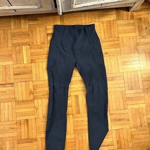 High-Waisted Navy Leggings